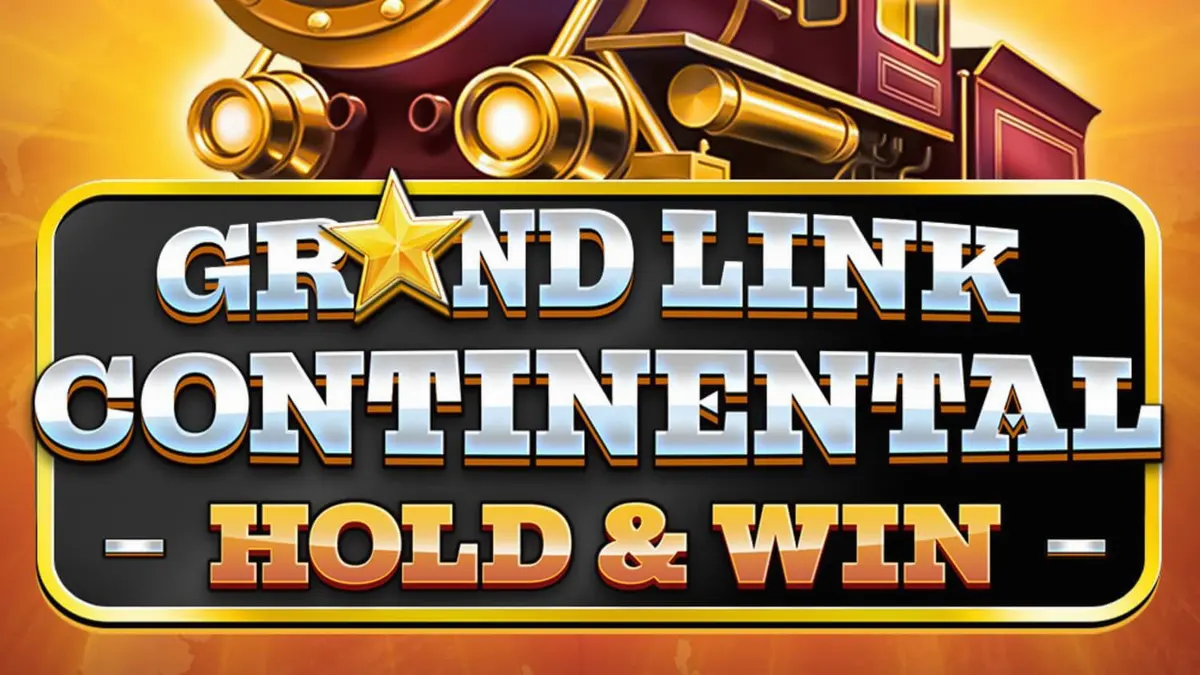 Grand Link Continental: Hold & Win slot machine interface featuring vintage train theme